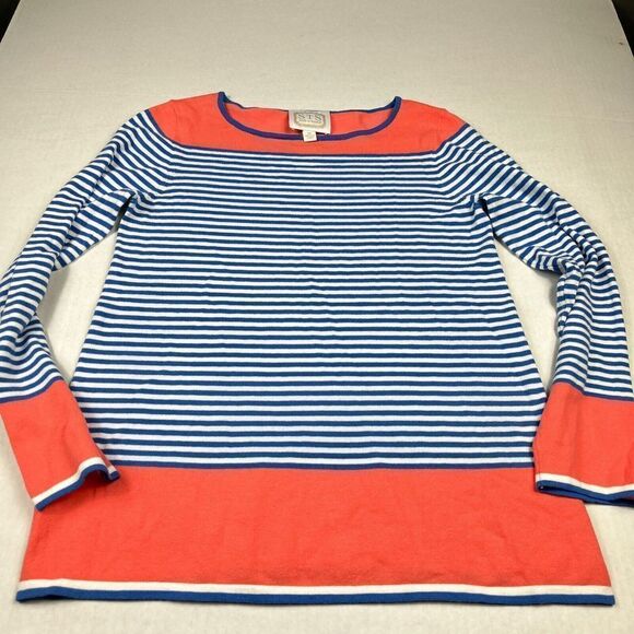 Sail to Sable Tunic Sweater Striped Long Sleeve Nautical Preppy Pullover XS - Picture 2 of 10